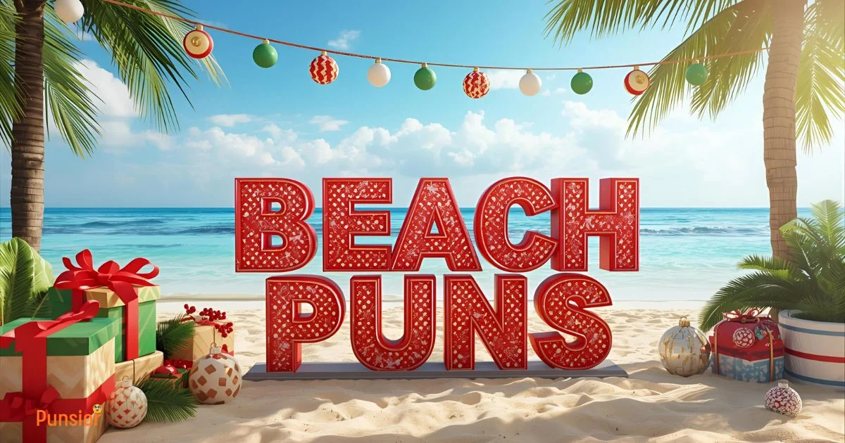 Christmas Beach Puns