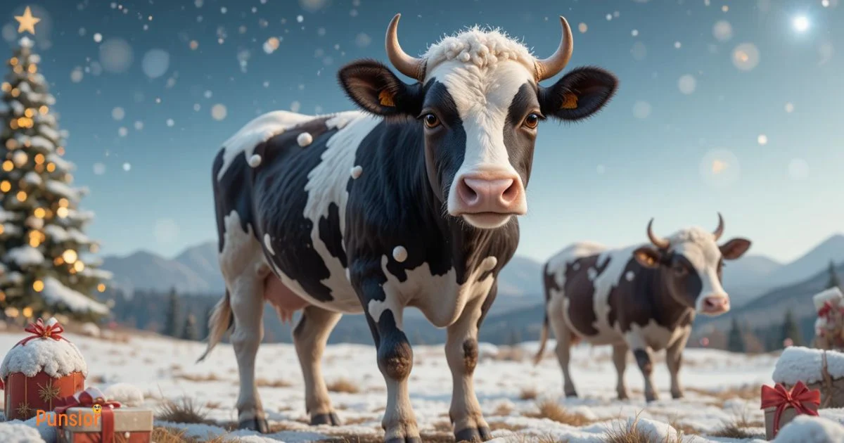 Laugh Out Loud with 275+ Christmas Cow Puns (2026)