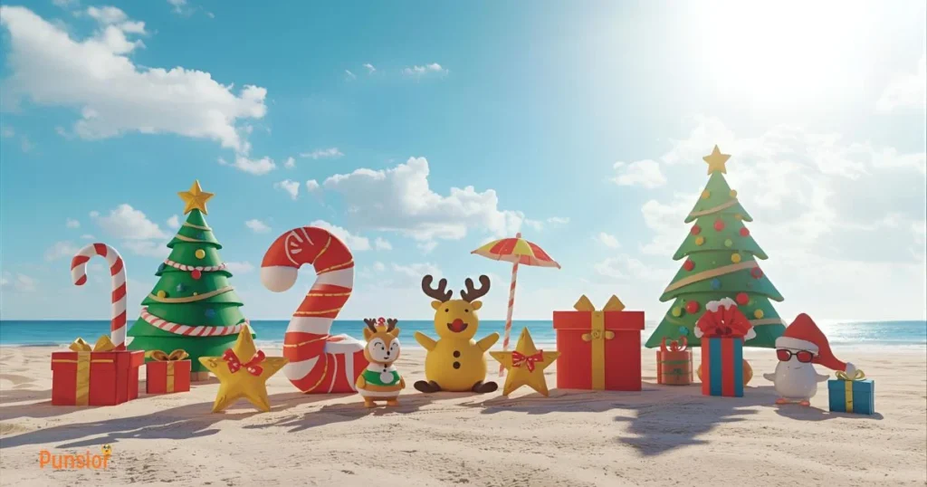 Funny Christmas Beach Puns