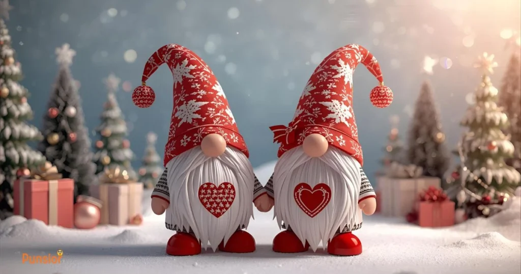 Romantic Christmas Gnome Puns