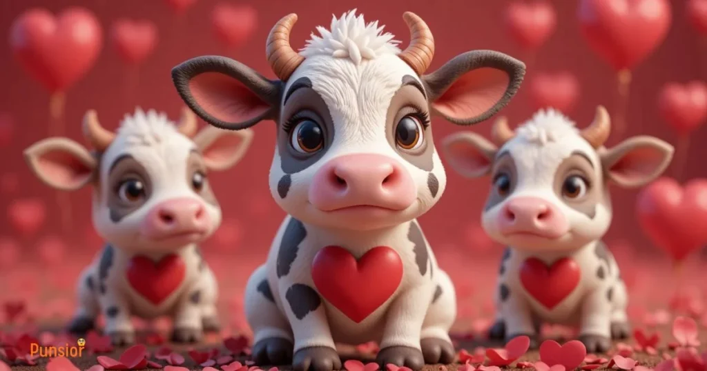 Valentines Day Animal Cow Puns