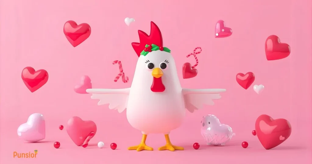 Valentines Day Christmas Chicken Puns