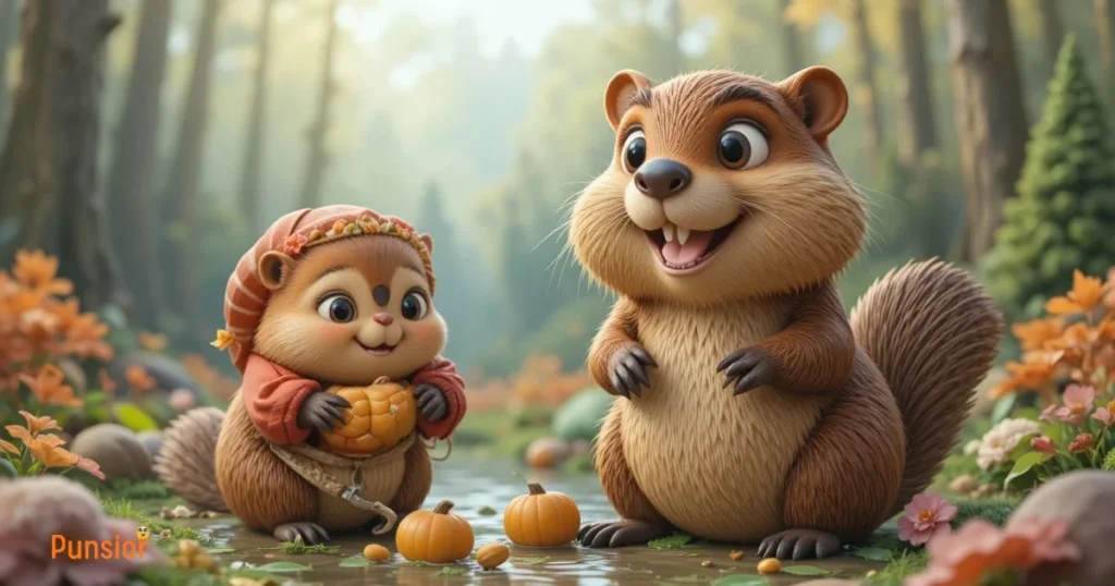 Seasonal Beaver Puns