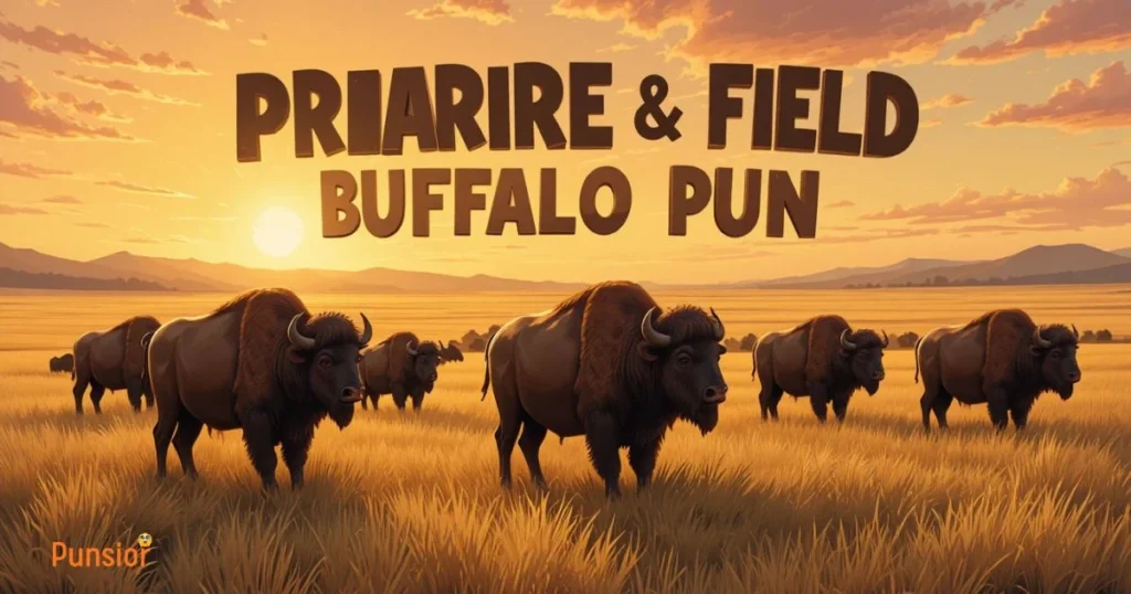 Prairie And Field Buffalo Puns